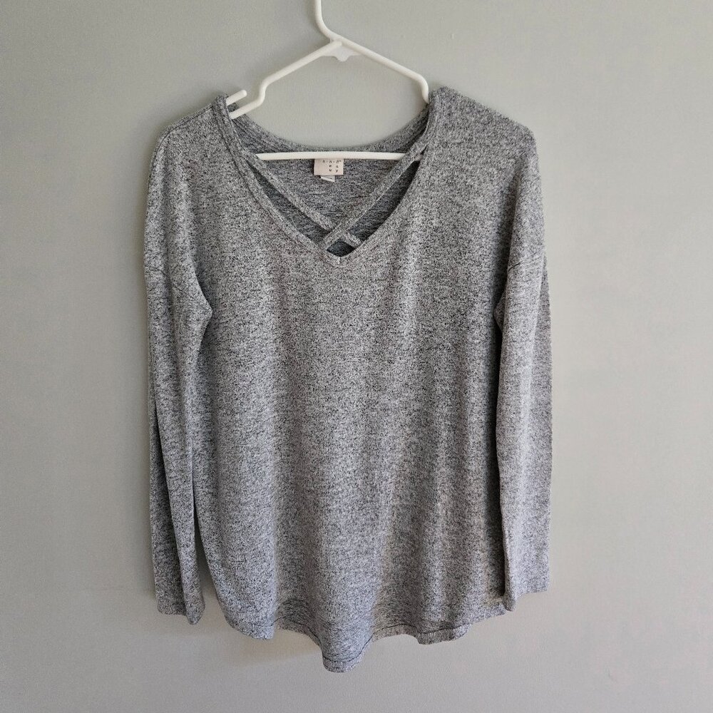 a . n . d e a w y Gray Tunic Beach Coverup Size XS
